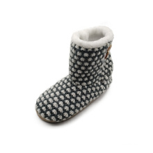 Newest Hot Sale Knitting Warm Soft Indoor Slippers Boots For Women